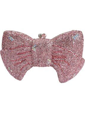 Elegant Rhinestone Bowknot Evening Clutch Handbag for Wedding & Party Events